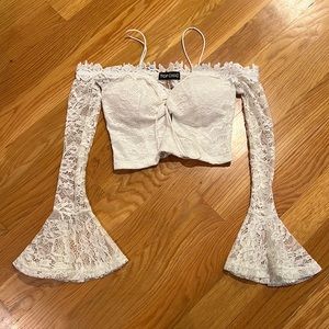 White Crop Top. New Never Worn.